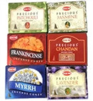 HEM Incense Cones, 6 Box Variety Pack