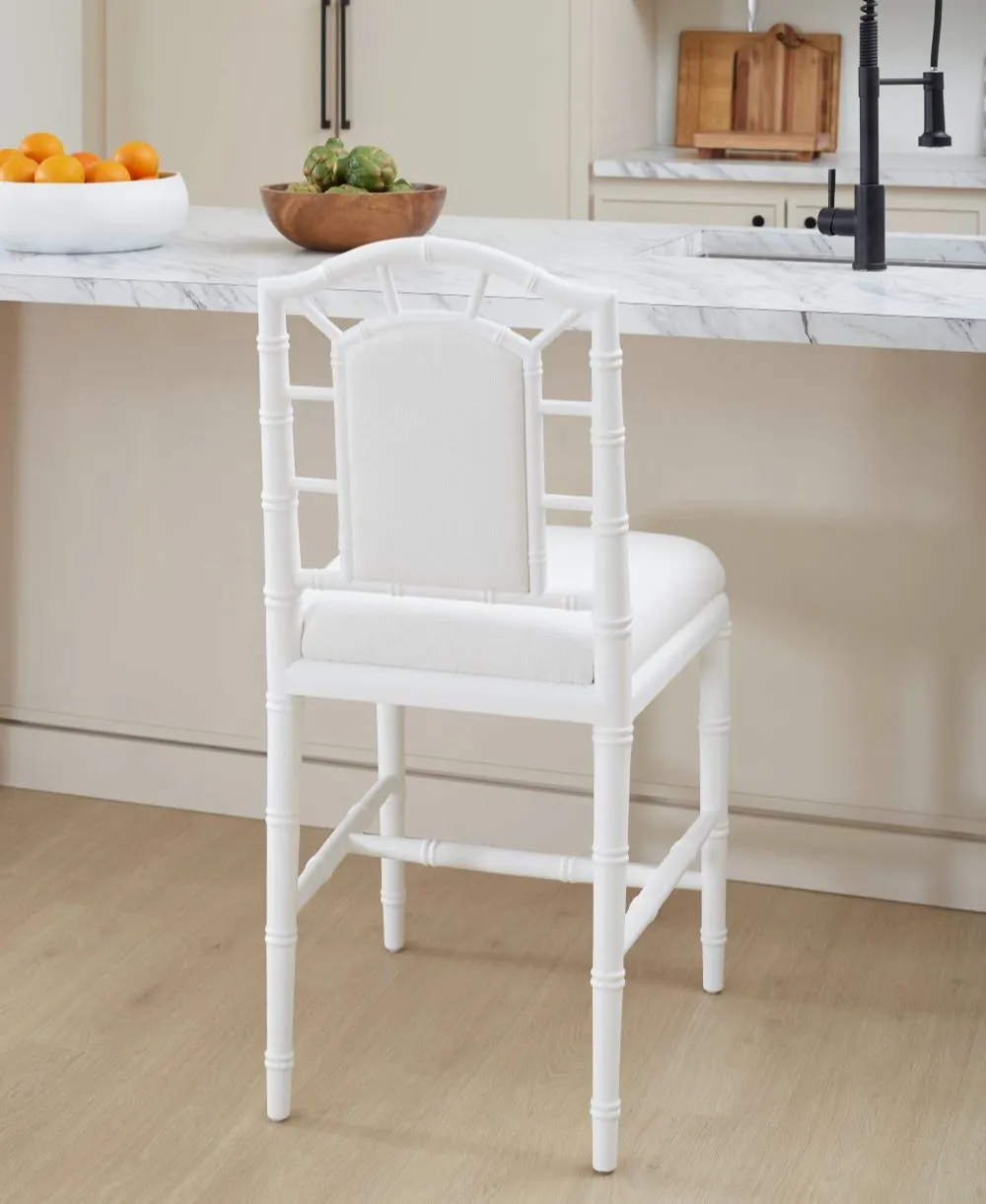 Highgrove White Counter Stool
