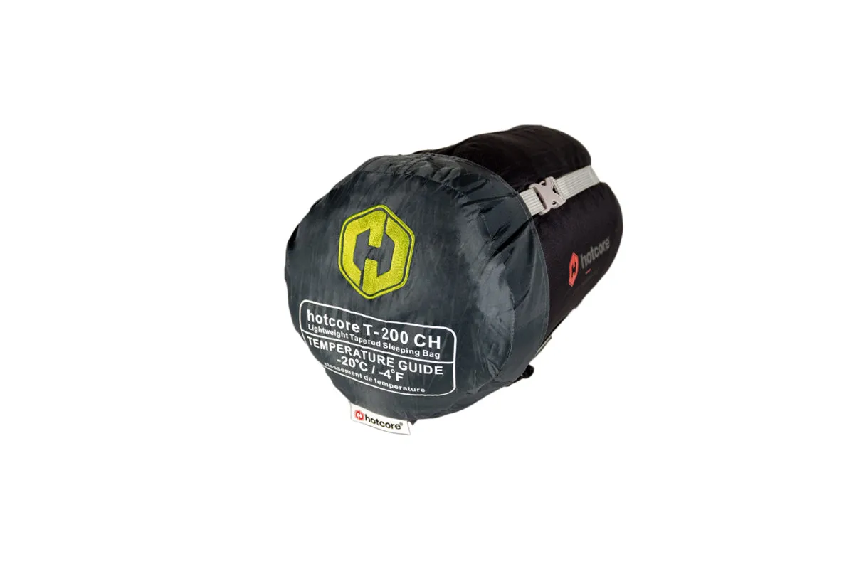Hotcore - T-200 Backpacking Sleeping Bag - Tapered Mummy (-10°C)