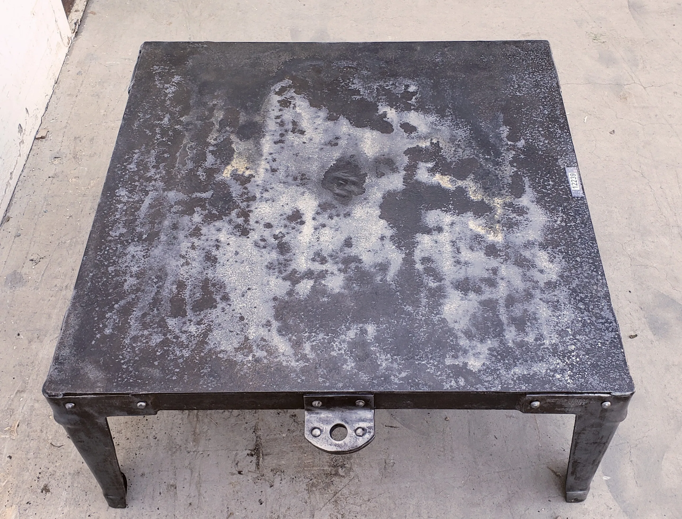 Industrial Steel Coffee Table Trolley