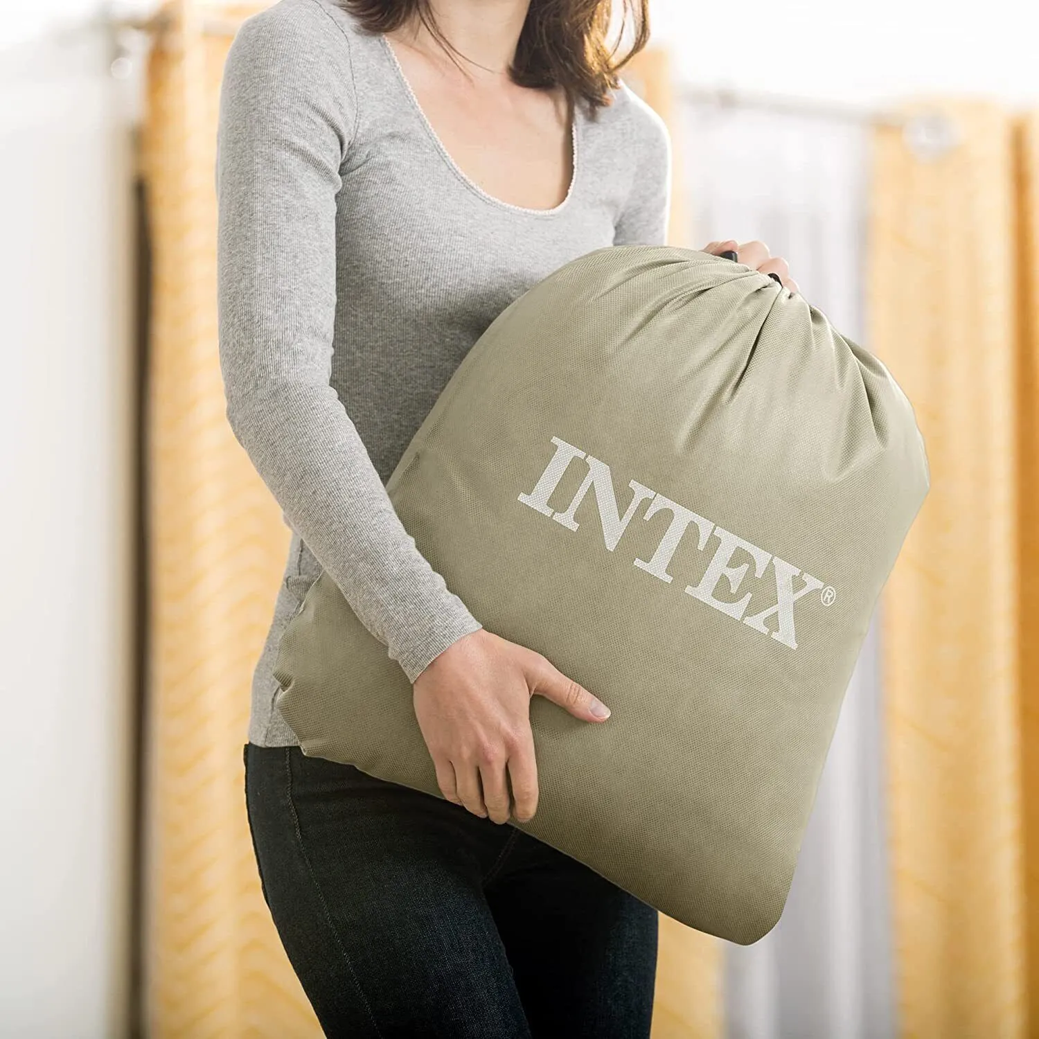 Intex Kidz Travel Air Bed with Pump Light Aqua