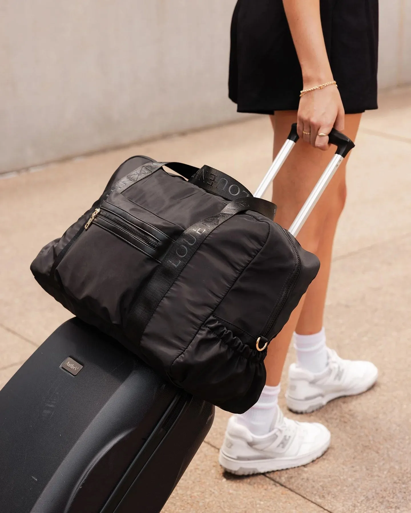 JENN NYLON TRAVEL BAG BLACK