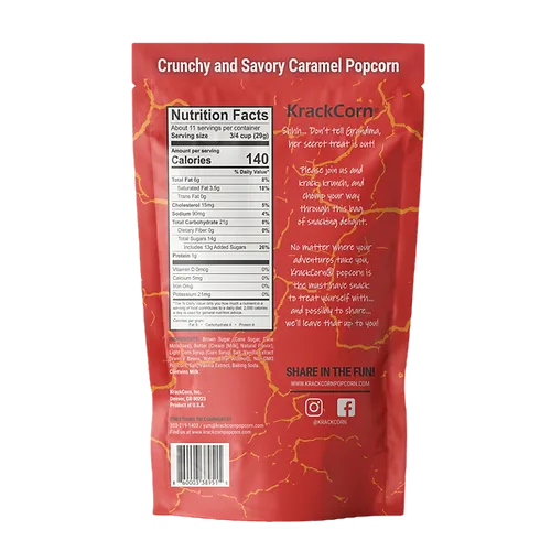 KrackCorn Caramel Flavored Popcorn (11 oz)