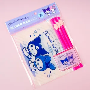 Kuromi & My Melody Zip Bag Set - 3 pcs