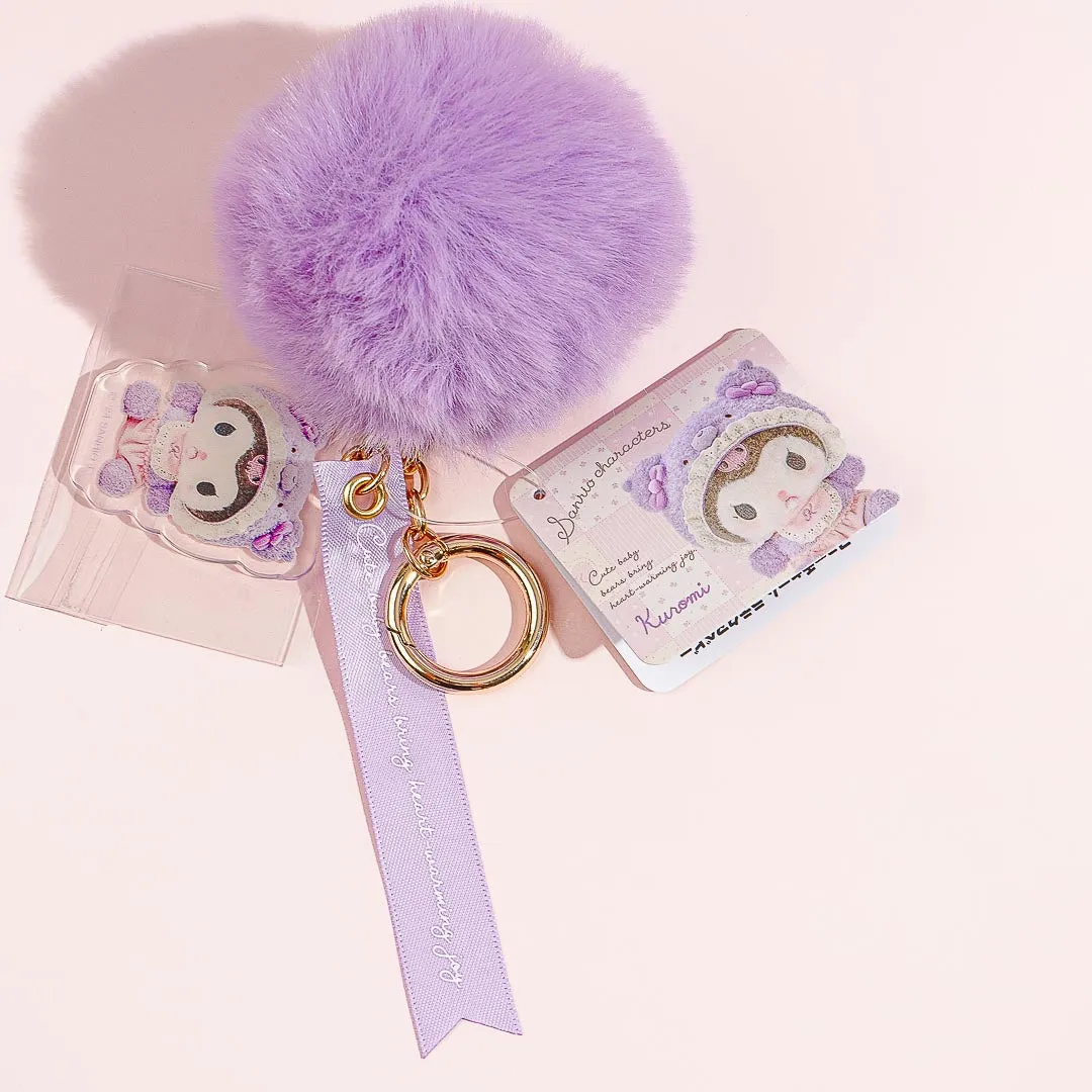 Kuromi Baby Bear Fur Charm