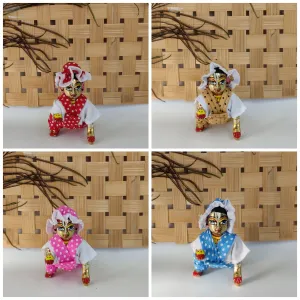 Laddu gopal bib suit for summer pack of 4 [random print and color]