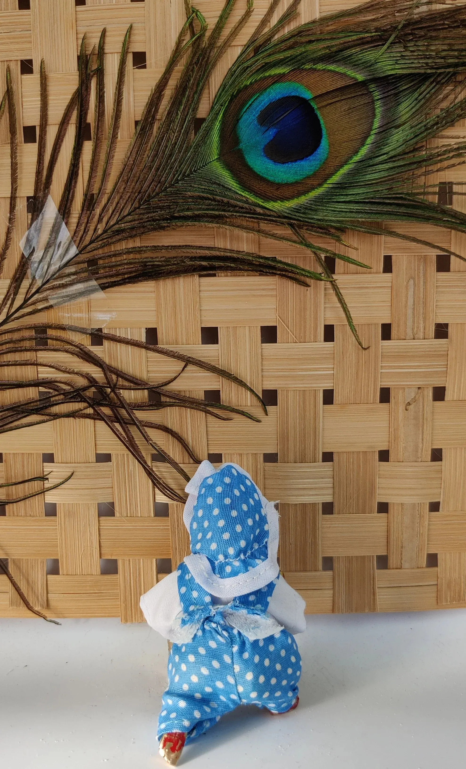Laddu gopal bib suit for summer pack of 4 [random print and color]