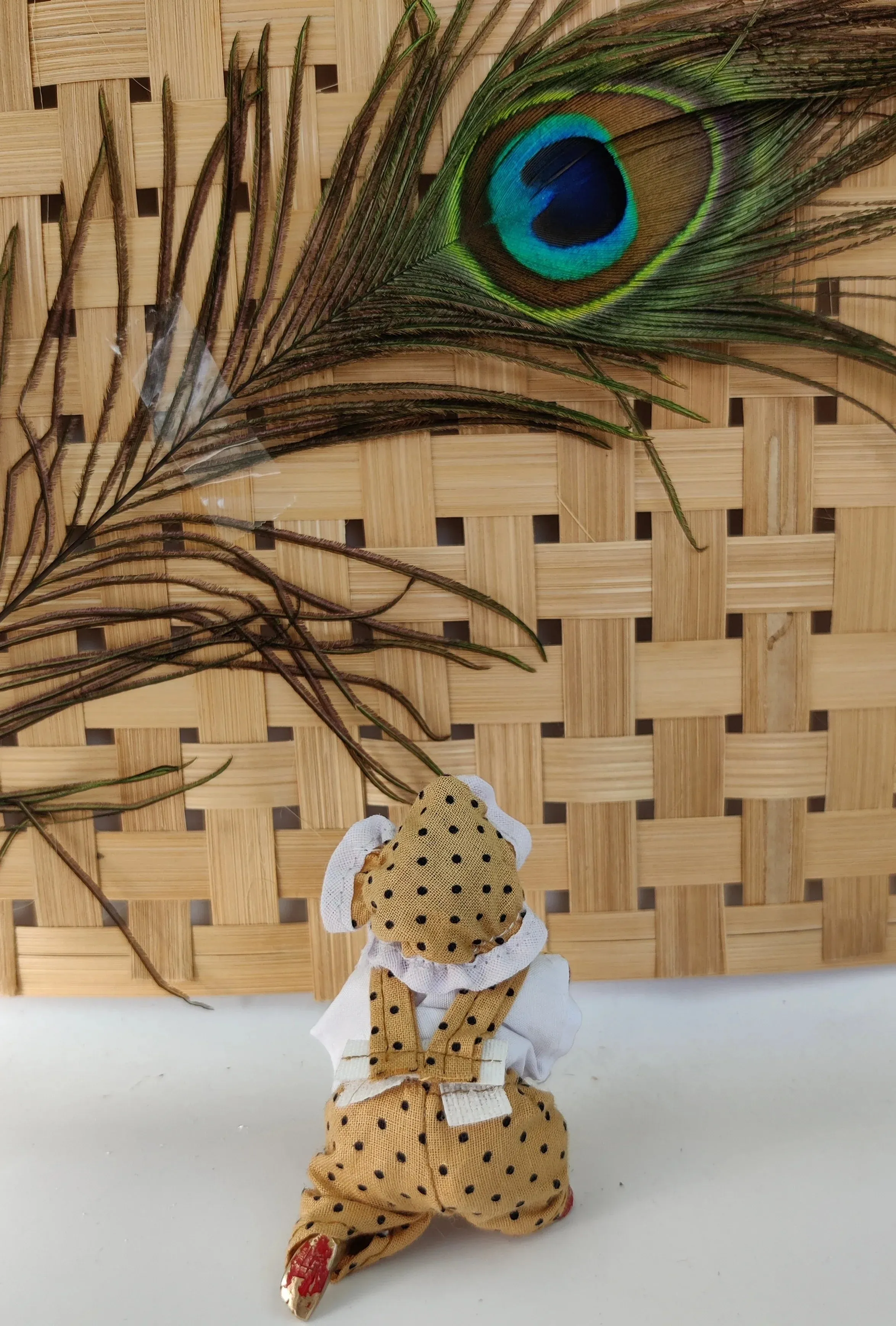 Laddu gopal bib suit for summer pack of 4 [random print and color]