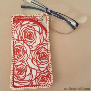Lady in Roses Eyeglass Case