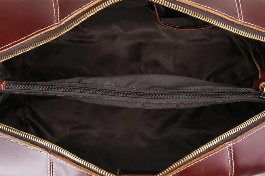 Leather Tote Travel Bag Men Weekender Bag Overnight Bag Shoulder Duffel Bag Leather Luggage Bag