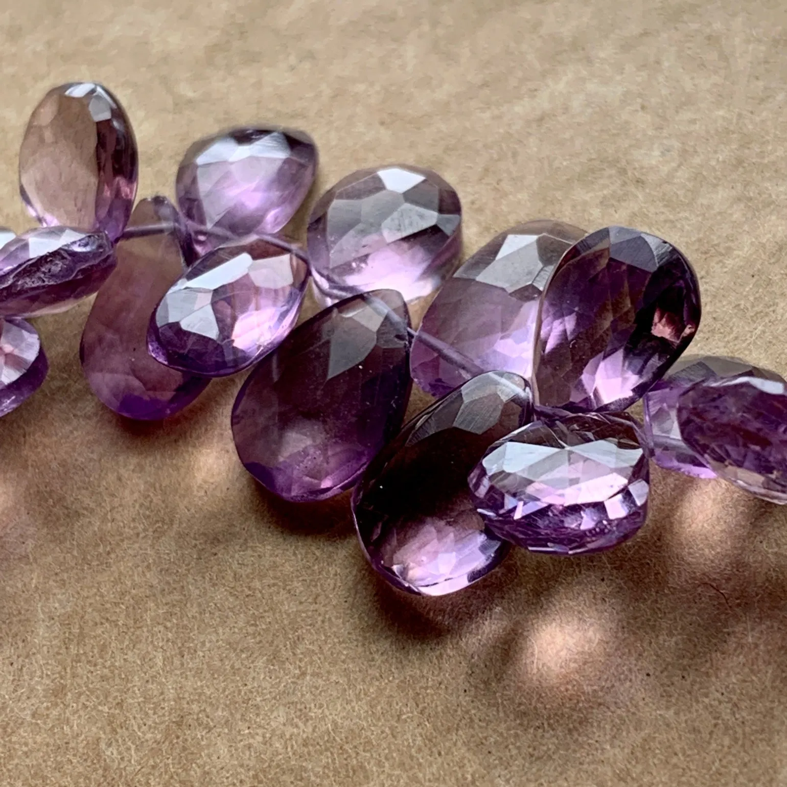 Light Amethyst Briolettes