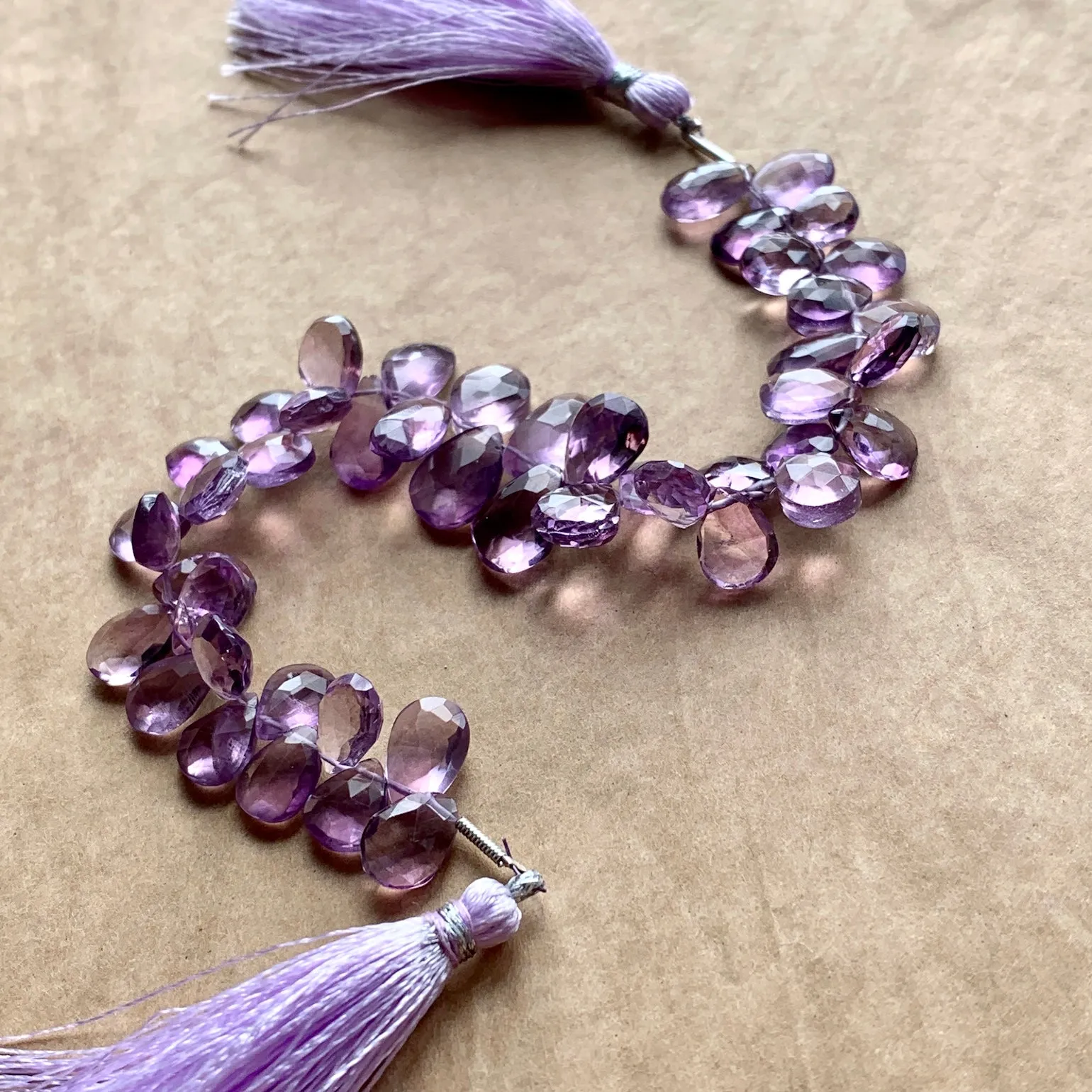 Light Amethyst Briolettes