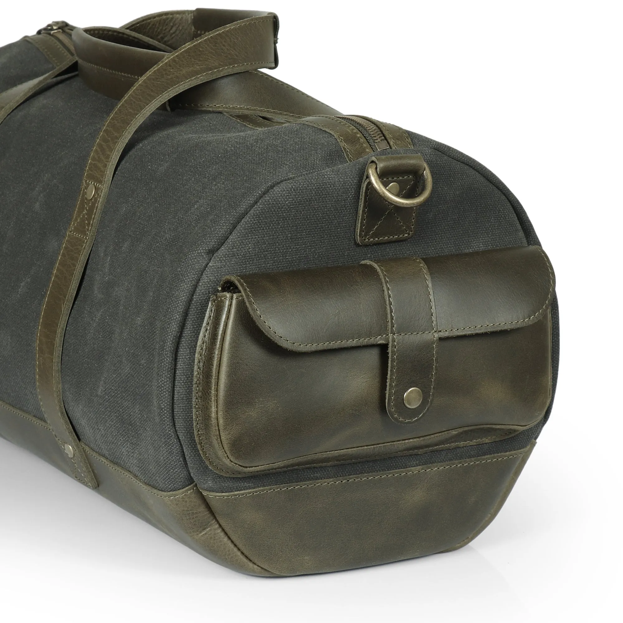 Londo Canvas Duffel Bag - Vintage Retro Travel Bag Overnight Weekender Bag Carry-On Luggage Bag with Adjustable Shoulder Strap & Interior Pocket - Stylish Gym Bag for Men & Women