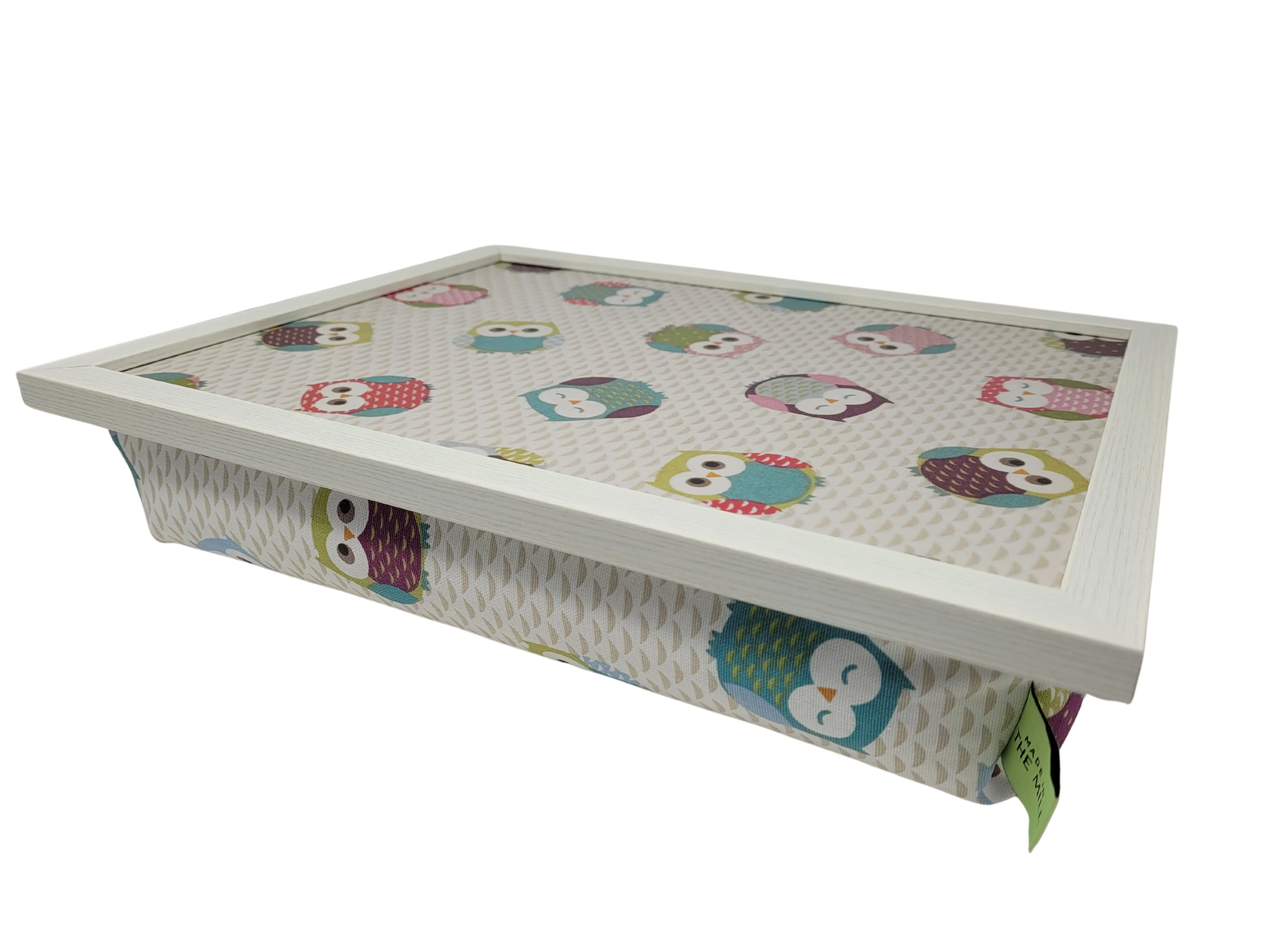 Luxury Lap Tray With Bean Bag from Made in the Mill - Owls Design