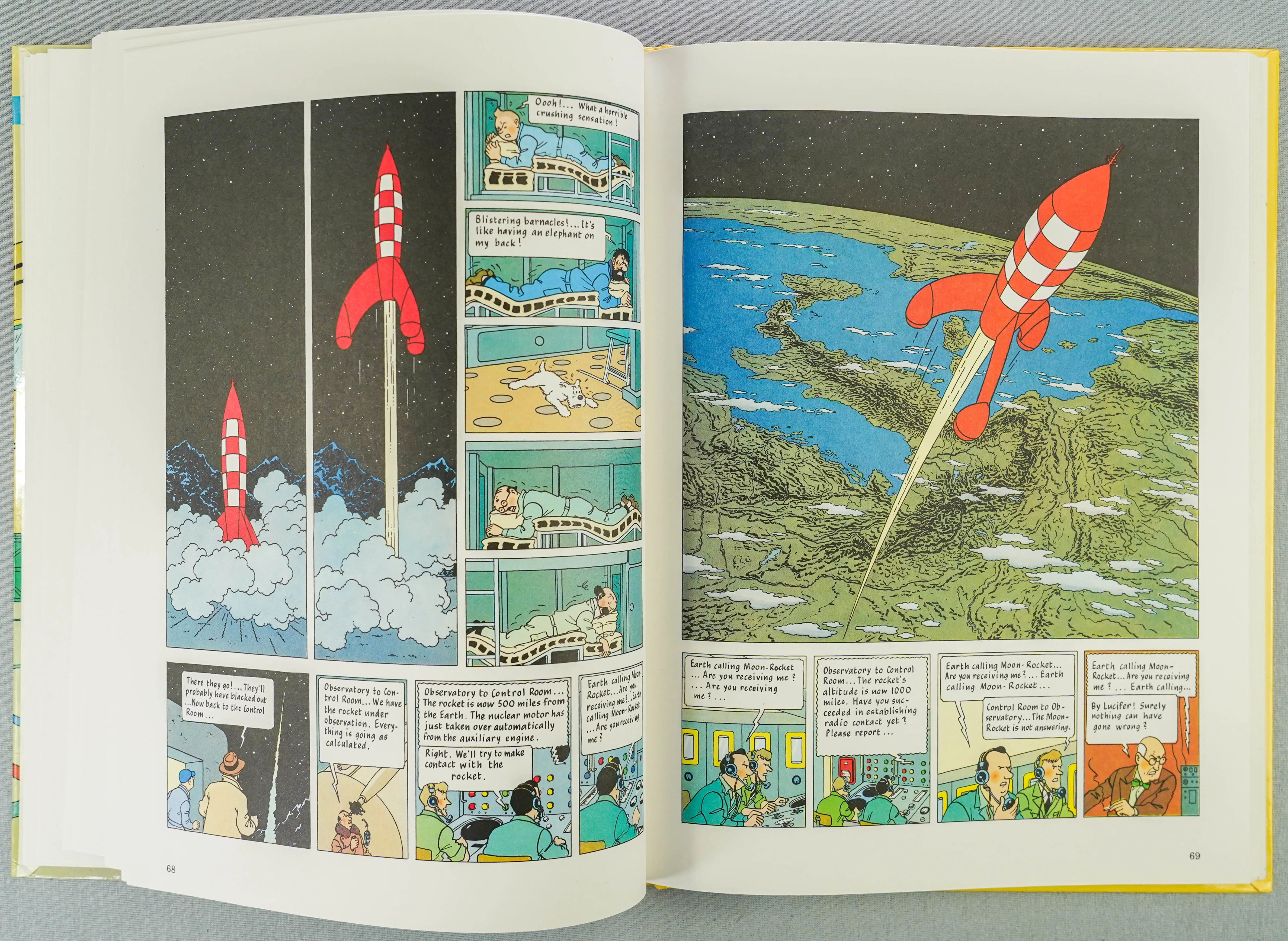 Making of Tintin: Mission to the Moon 1989 Methuen 1st Edition UK Herge Rare EO