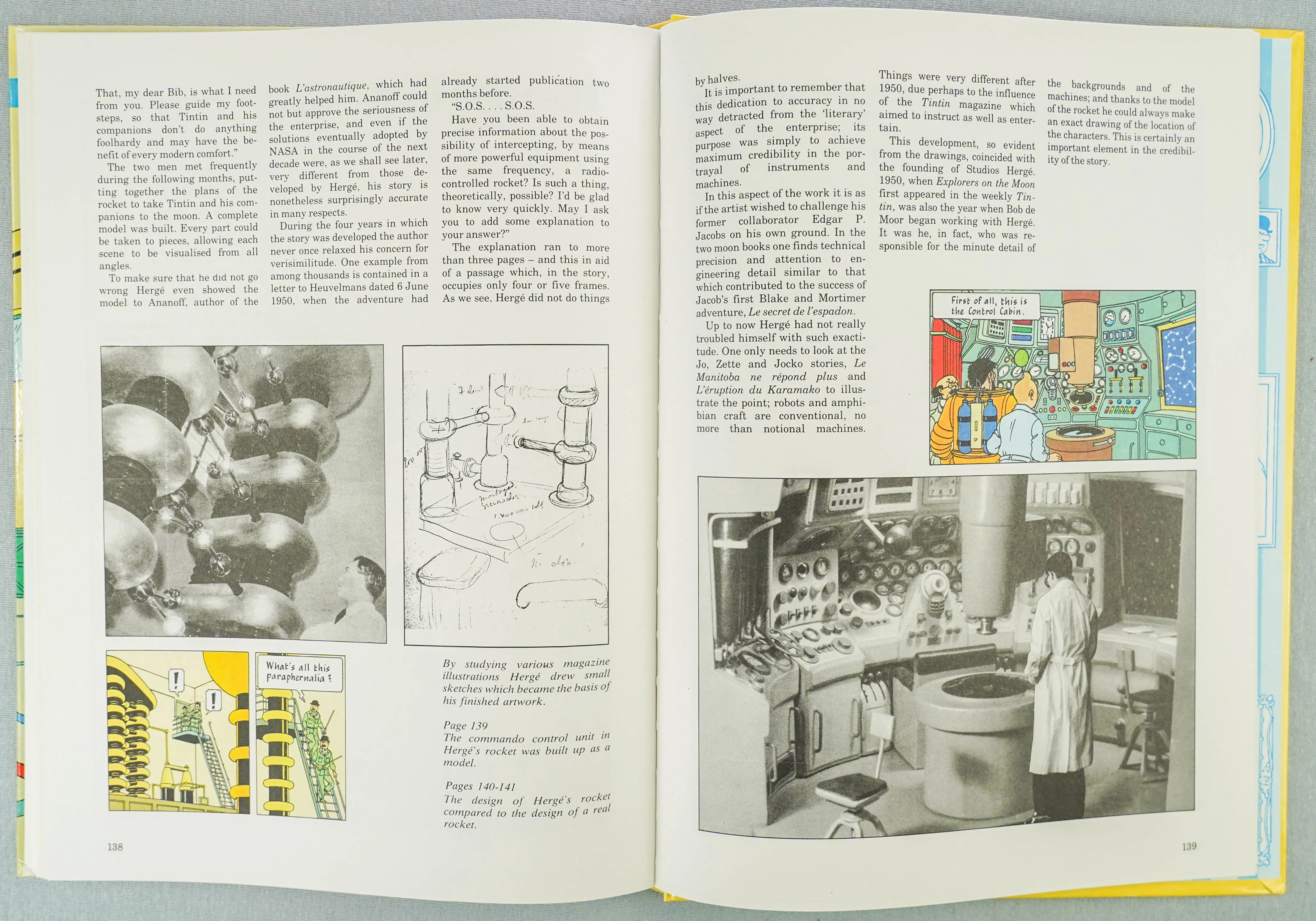 Making of Tintin: Mission to the Moon 1989 Methuen 1st Edition UK Herge Rare EO