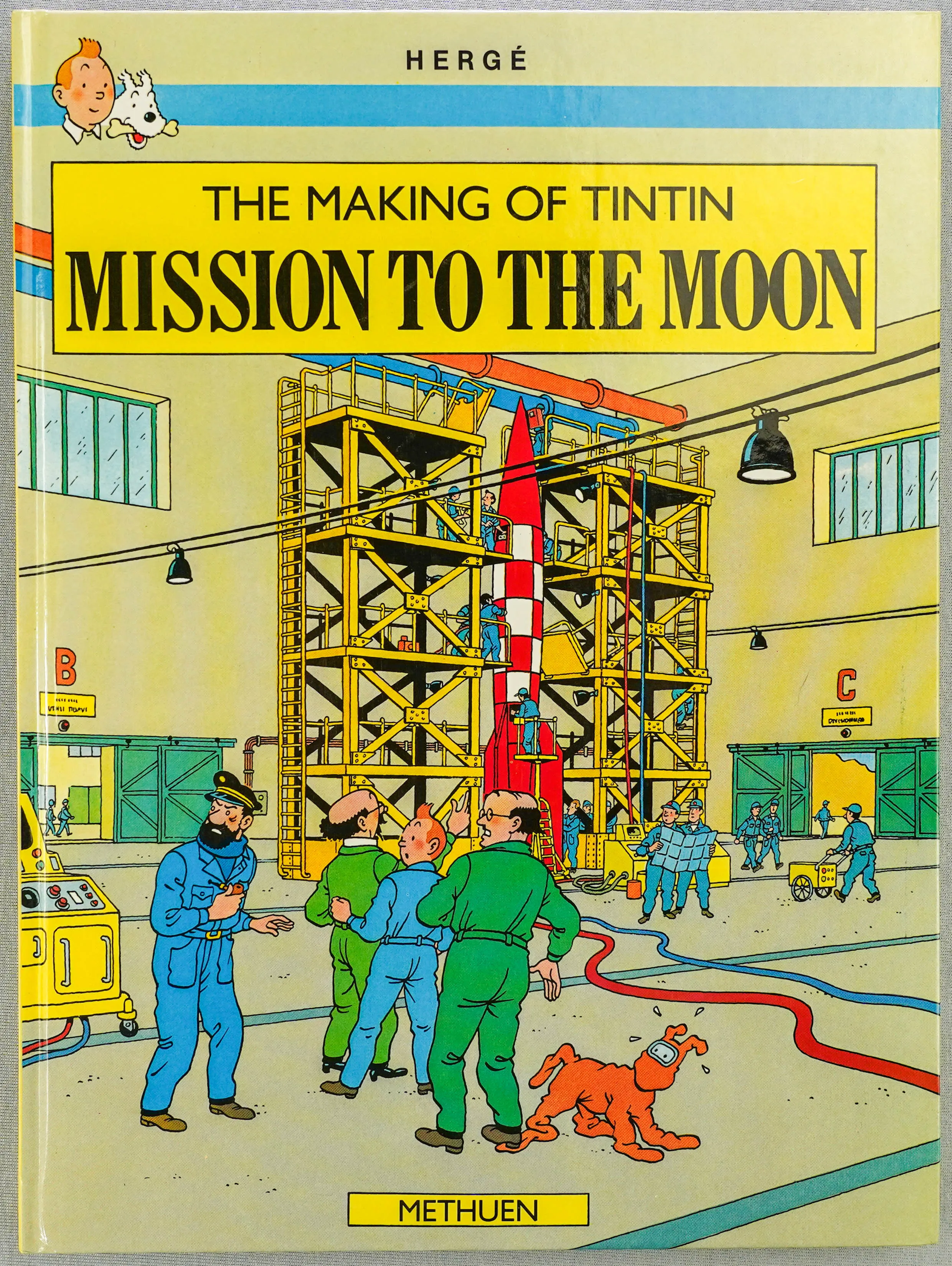 Making of Tintin: Mission to the Moon 1989 Methuen 1st Edition UK Herge Rare EO