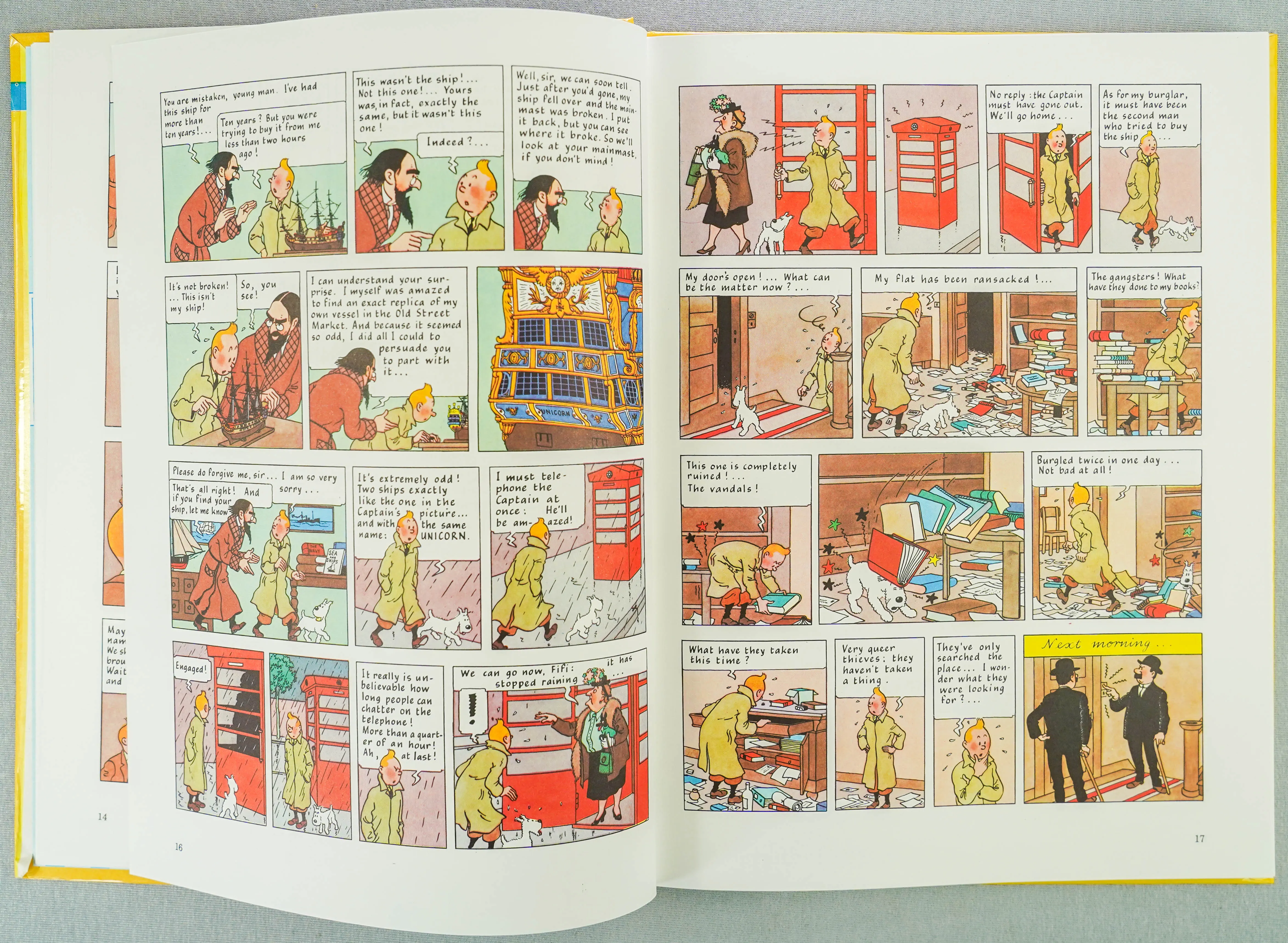 Making of Tintin: Secret Unicorn/RR Treasure 1994 Methuen 3rd UK Edition Herge EO