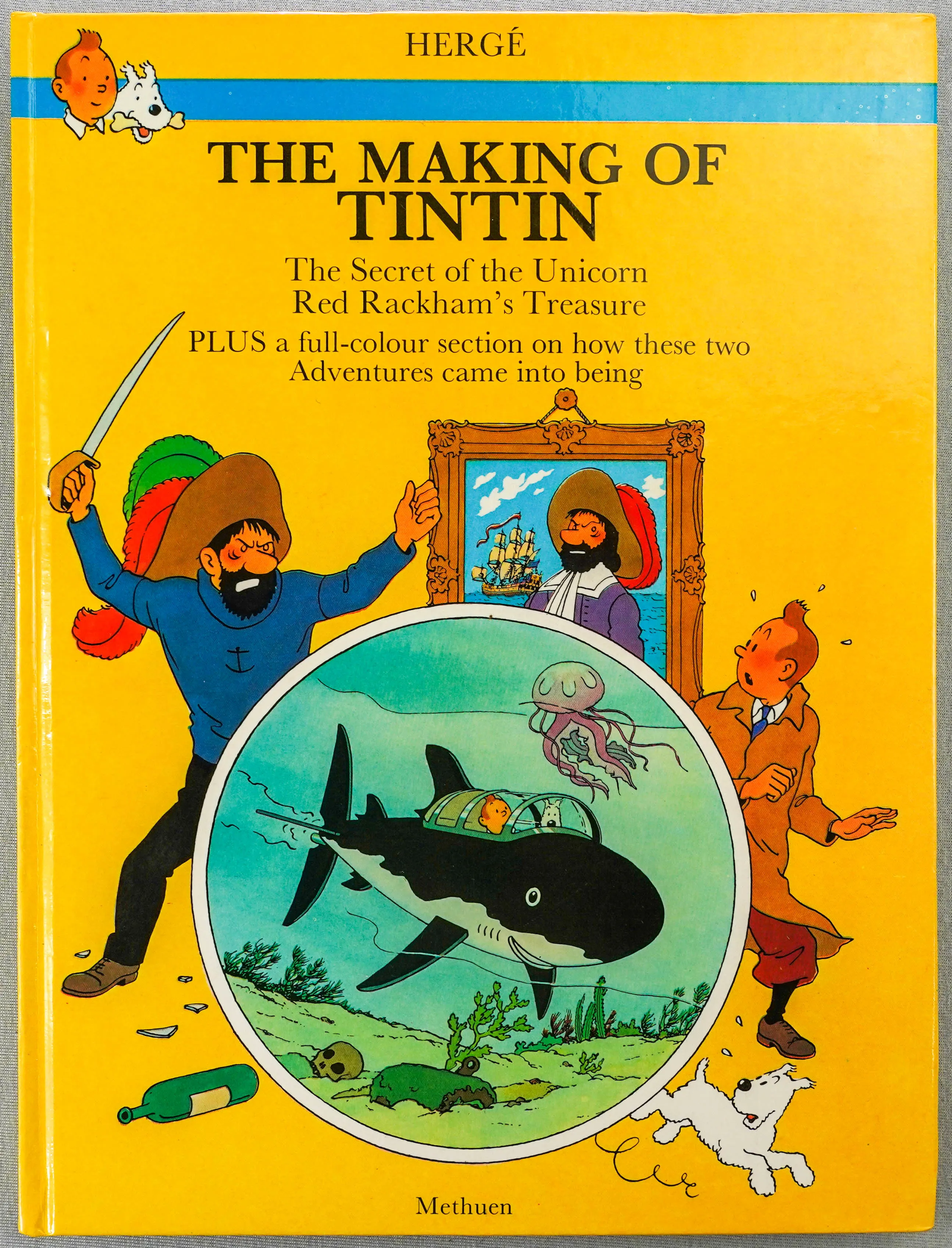 Making of Tintin: Secret Unicorn/RR Treasure 1994 Methuen 3rd UK Edition Herge EO