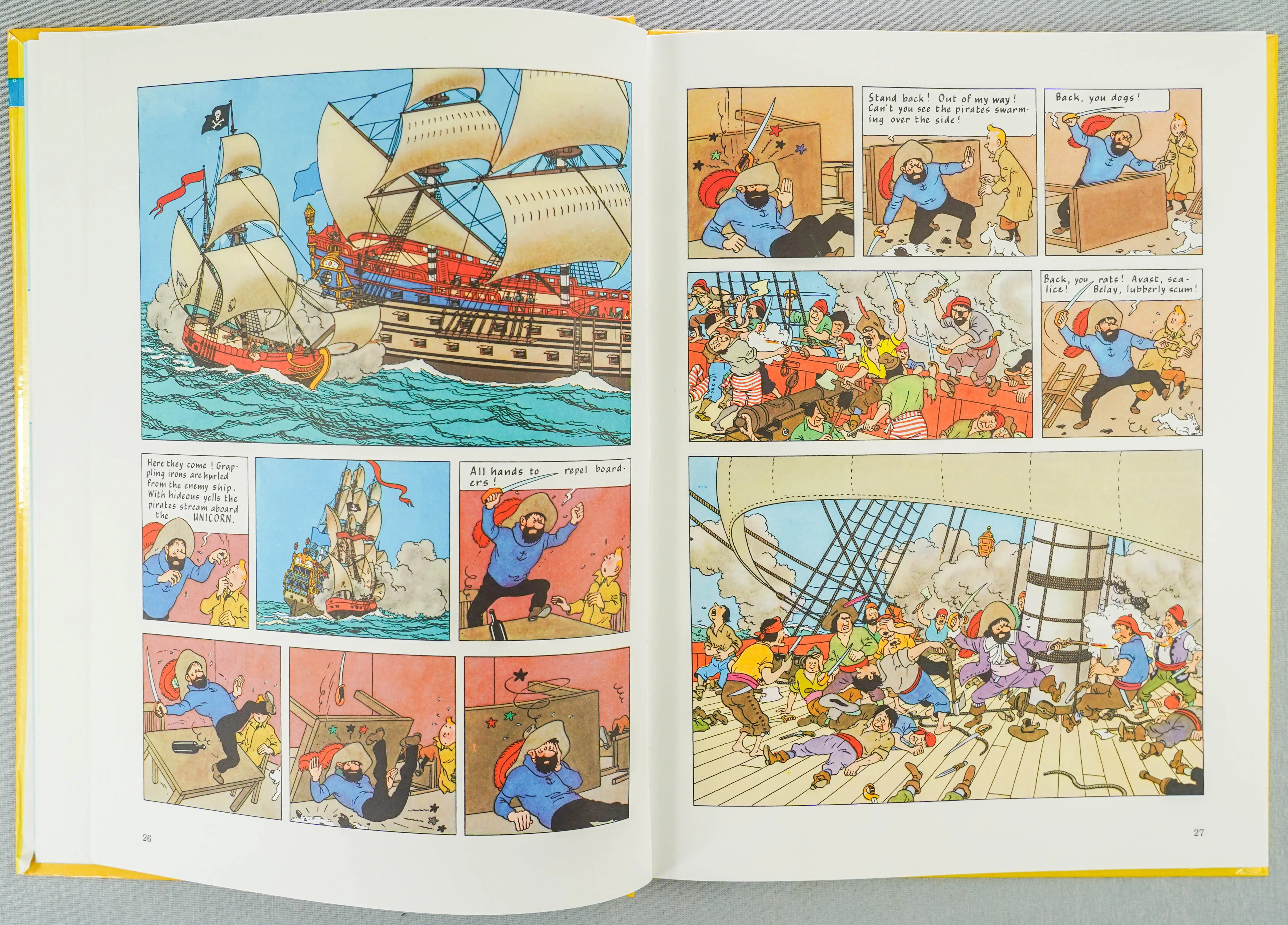 Making of Tintin: Secret Unicorn/RR Treasure 1994 Methuen 3rd UK Edition Herge EO