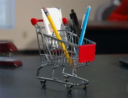 Mini Cart Shaped Card Holder