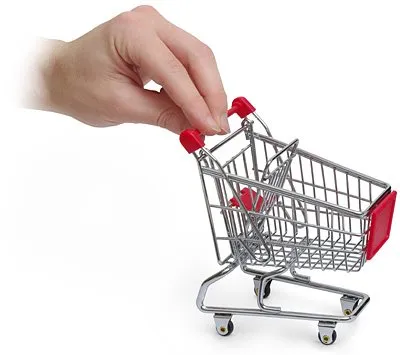Mini Cart Shaped Card Holder