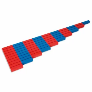 Mo033 - Montessori Red & Blue Number Rods