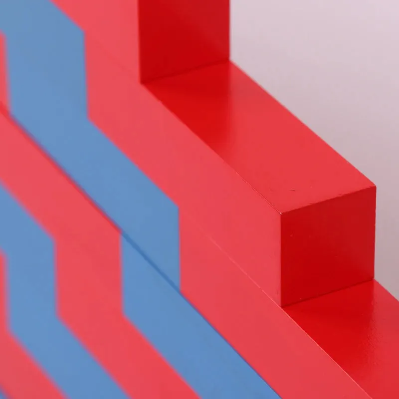 Mo033 - Montessori Red & Blue Number Rods