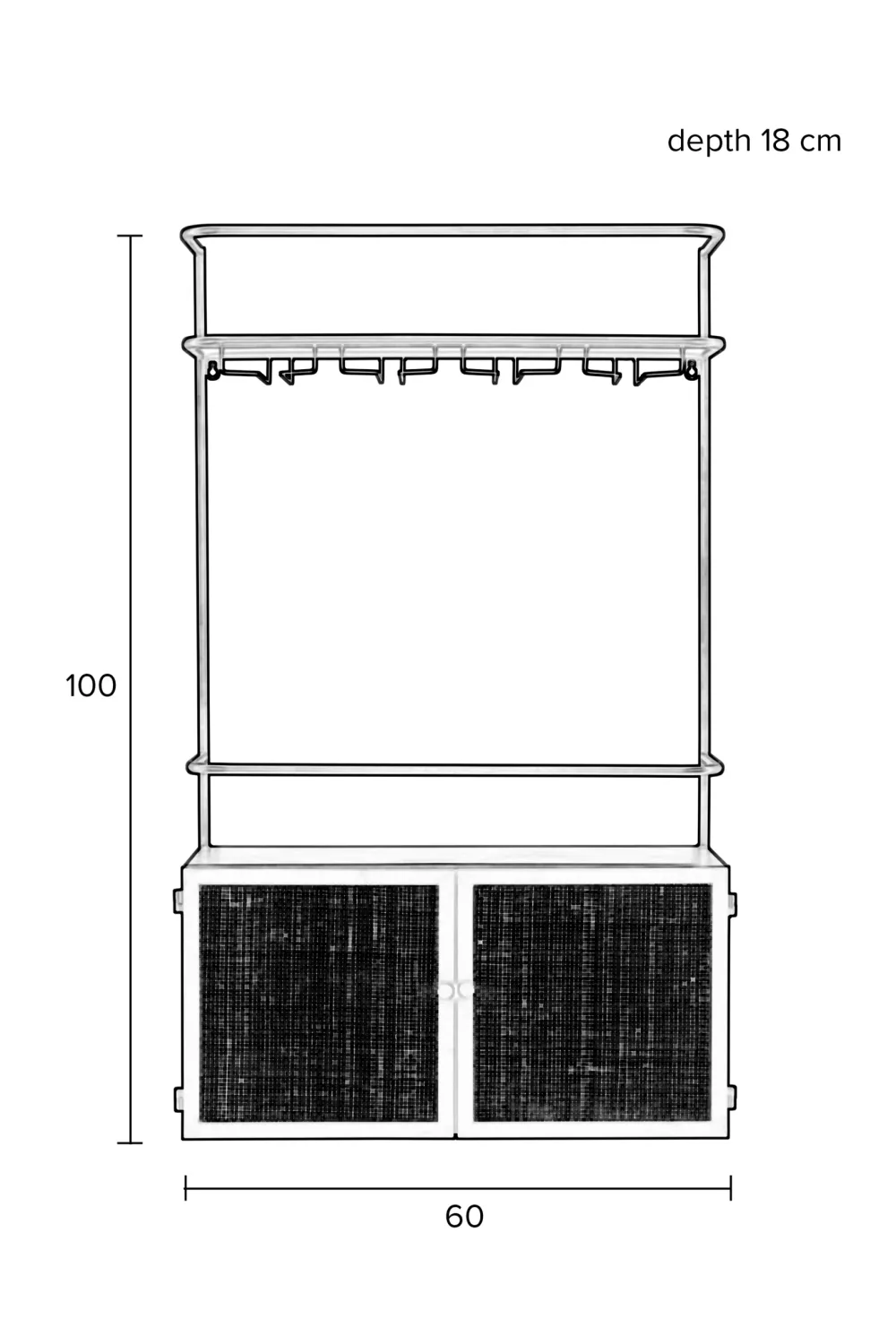 Modern Wall Wine Shelf | DF Guuji