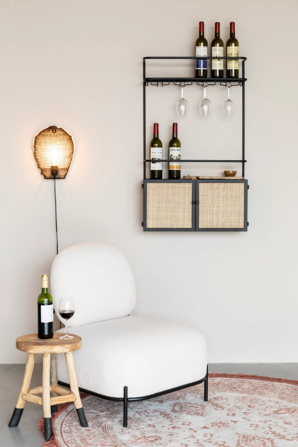 Modern Wall Wine Shelf | DF Guuji