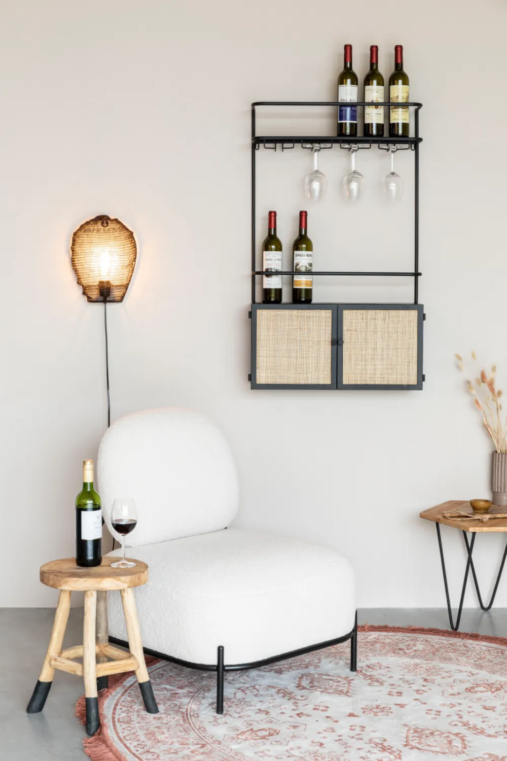 Modern Wall Wine Shelf | DF Guuji