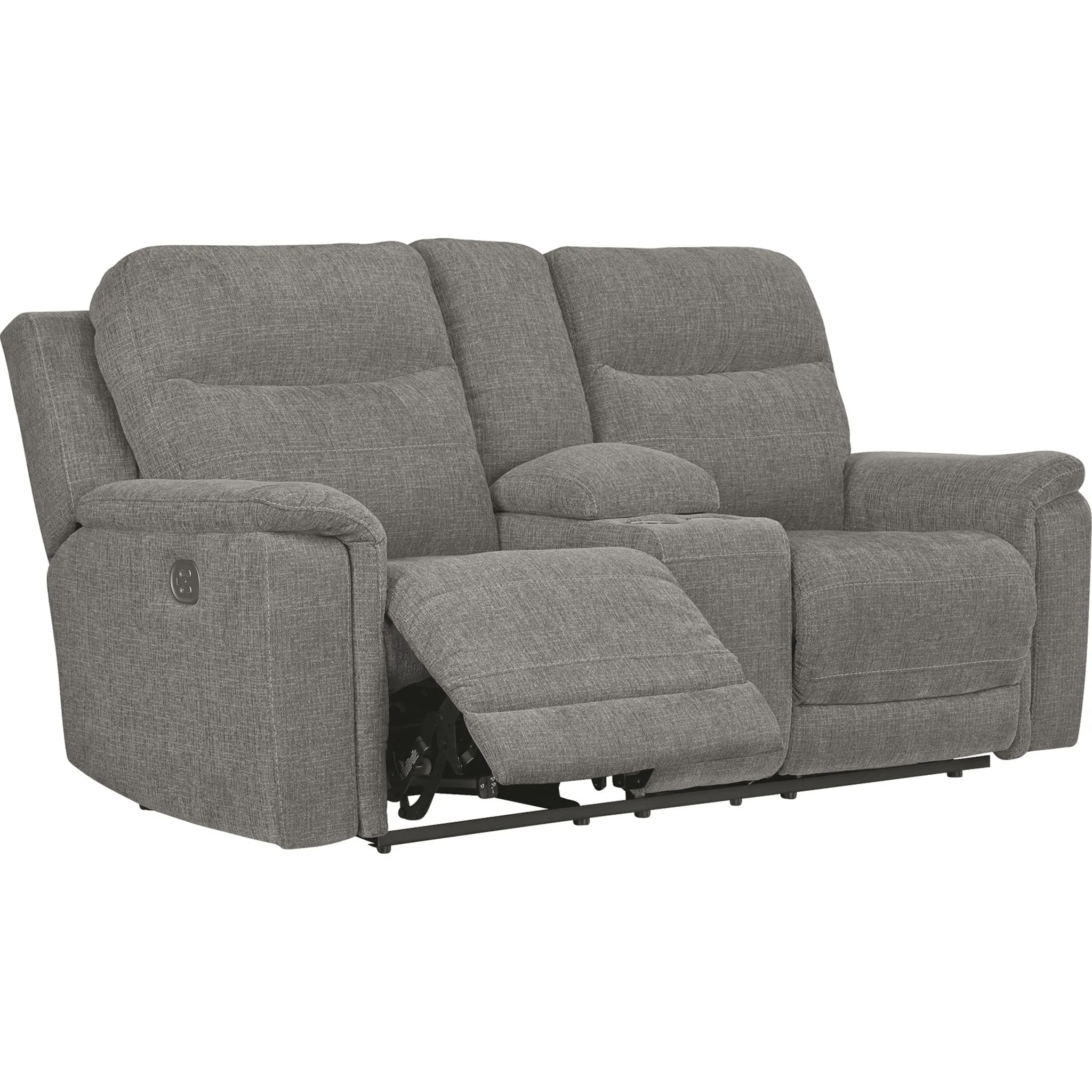 Mouttrie Power Reclining Loveseat with Console/ADJ HDRST