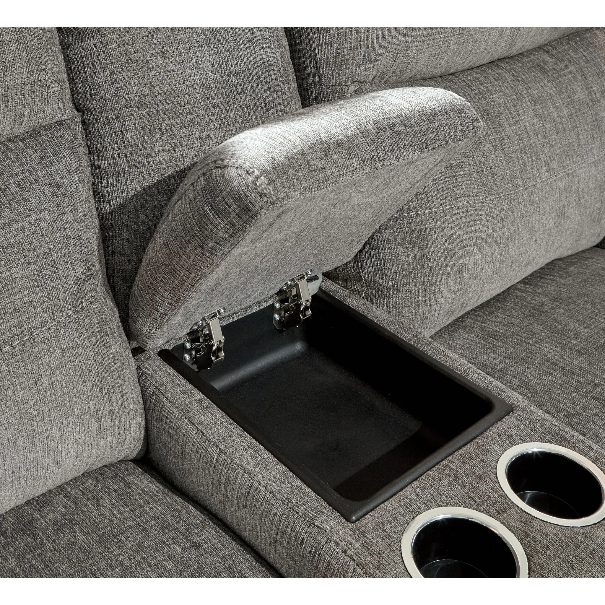 Mouttrie Power Reclining Loveseat with Console/ADJ HDRST