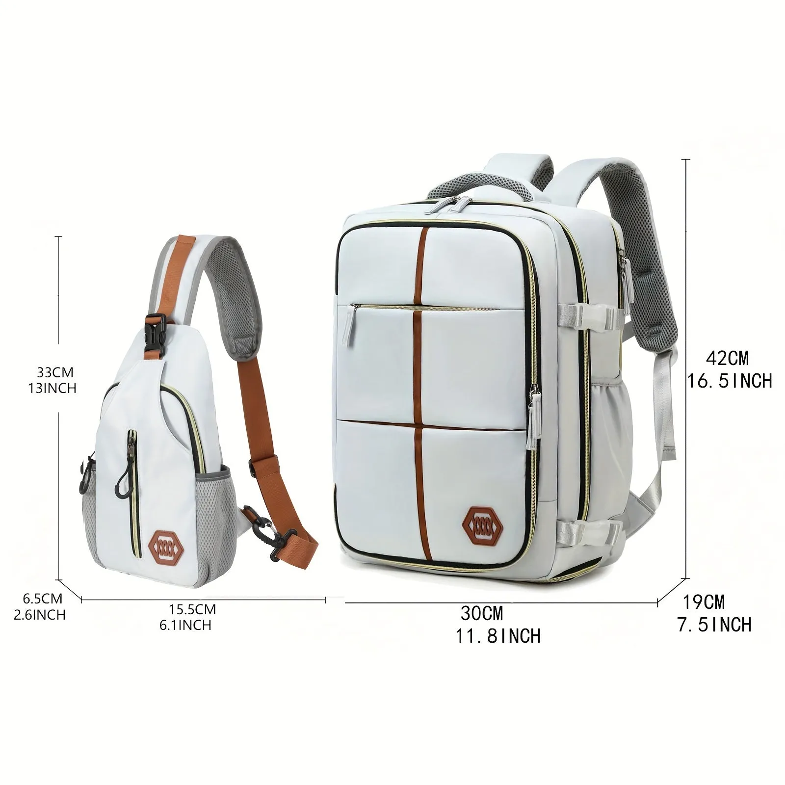 Multifunctional Travel Backpack, Airline-approved, Laptop Schoolbag With Shoes Compartment