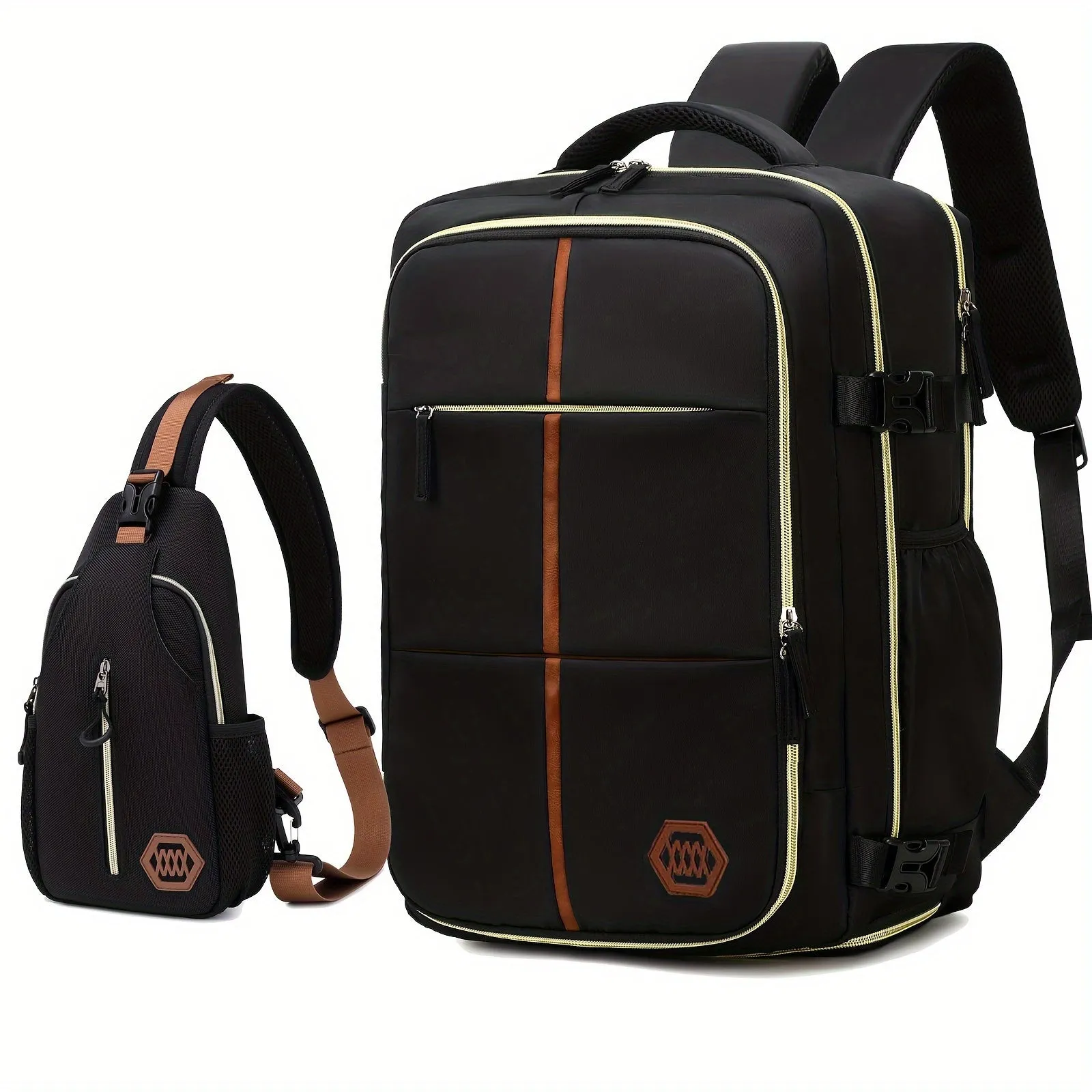 Multifunctional Travel Backpack, Airline-approved, Laptop Schoolbag With Shoes Compartment