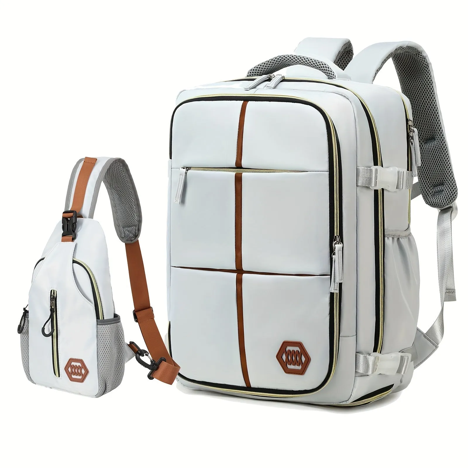 Multifunctional Travel Backpack, Airline-approved, Laptop Schoolbag With Shoes Compartment
