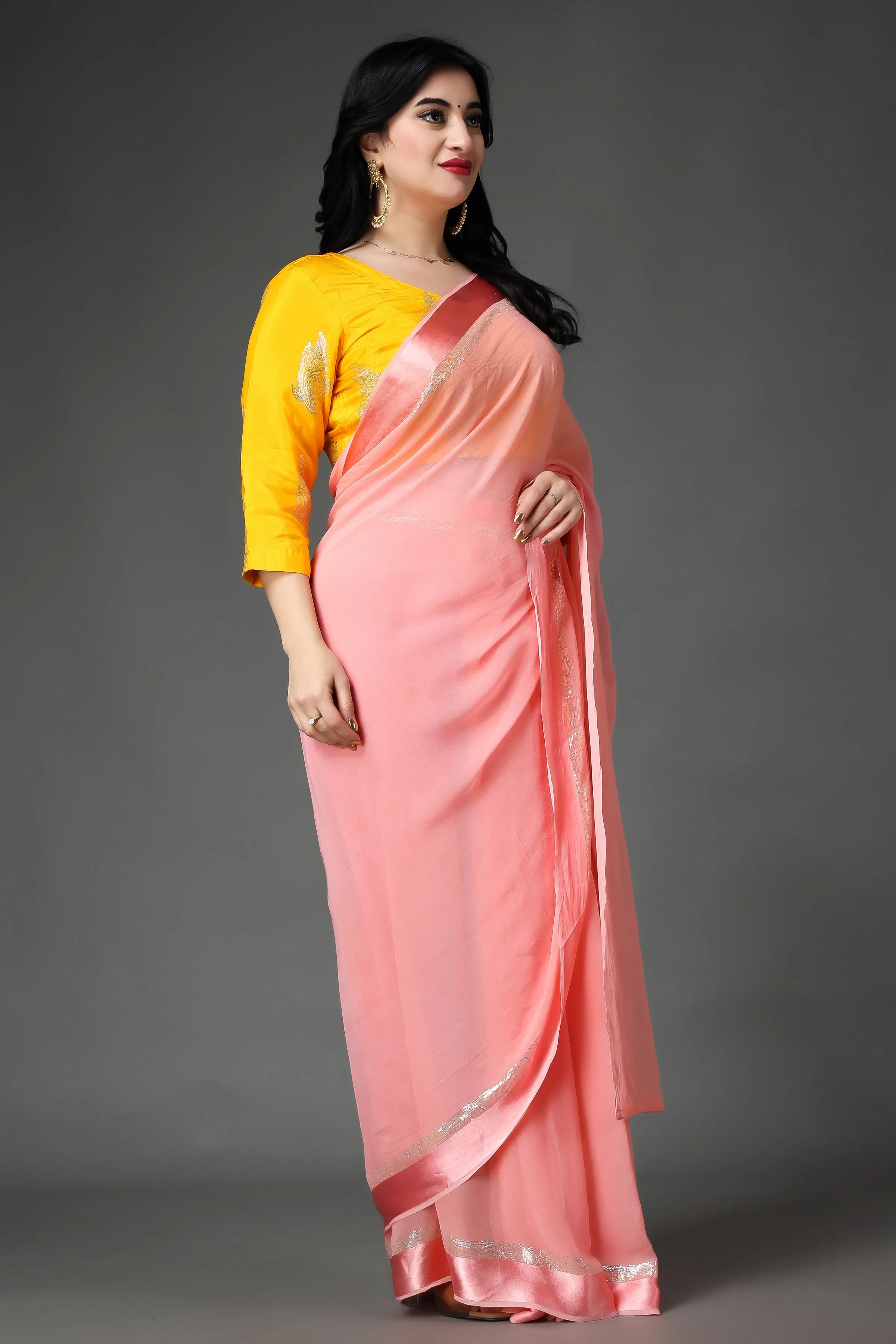 Mustard Gold Silk Blouse