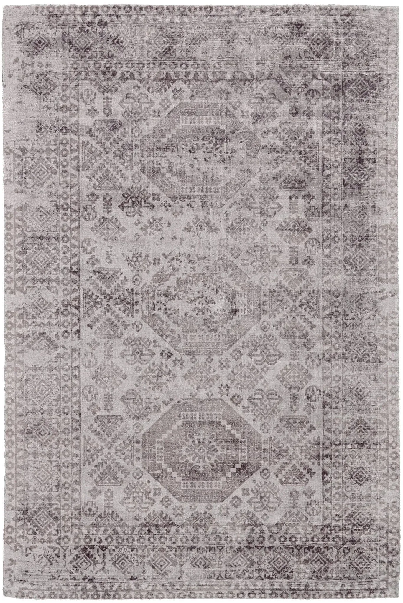 Nadia 6678377F Gray/Purple Rug