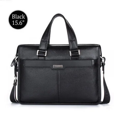 New Men's Handbag Genuine Leather Luxury Brand Men Business Briefcase Handbags Messenger Bags 14''/15.6'' Laptop Bag