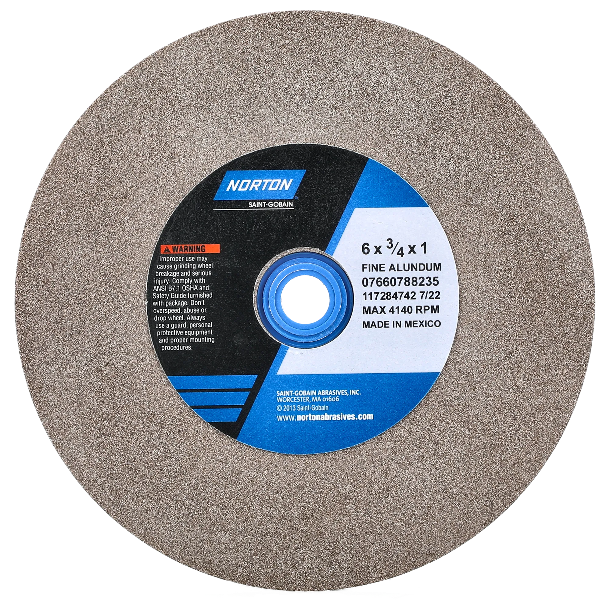 Norton 6 x 3/4 x 1 In. Gemini Bench and Pedestal Wheel 100 K VBE T01 1 Count