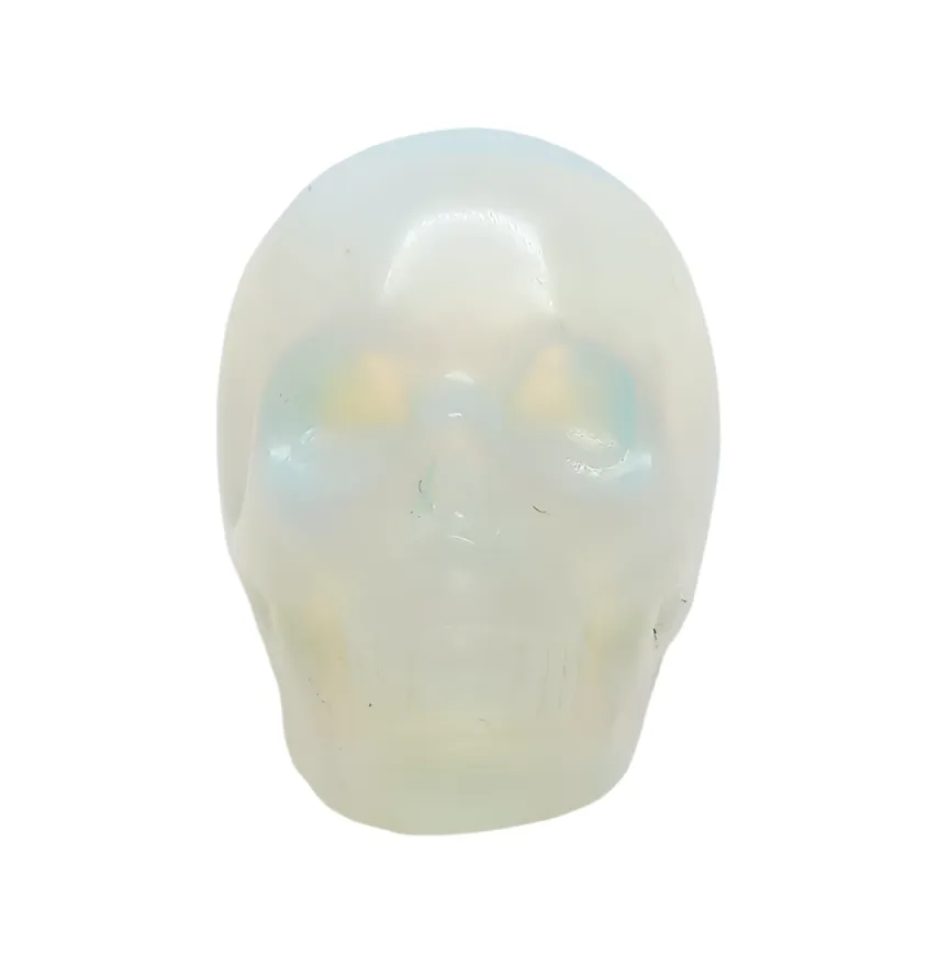Opalite Crystal Skull Ring