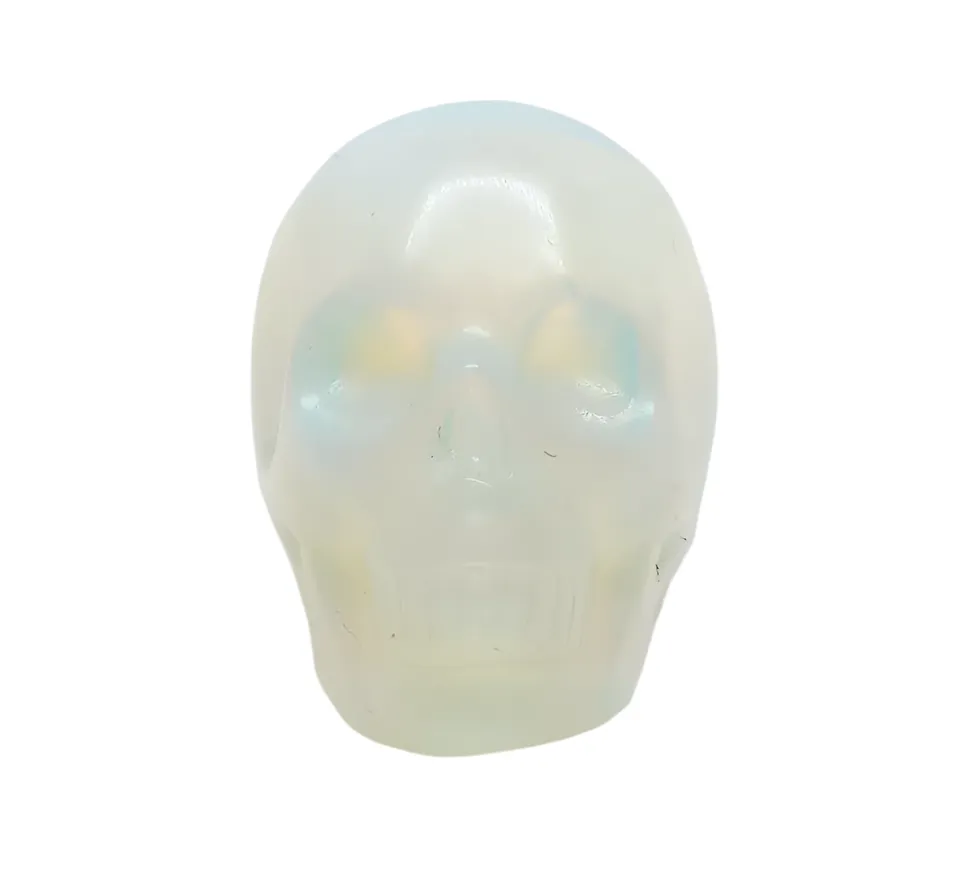 Opalite Crystal Skull Ring