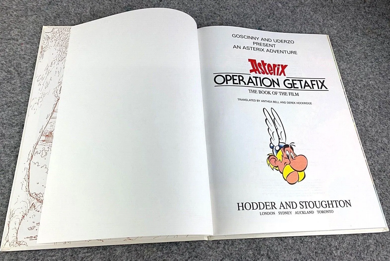 OPERATION GETAFIX Hodder 1990 1st UK Edition Hardback Asterix Book EO Comic