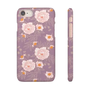 Orange Peonies Floral Rose Phone Case