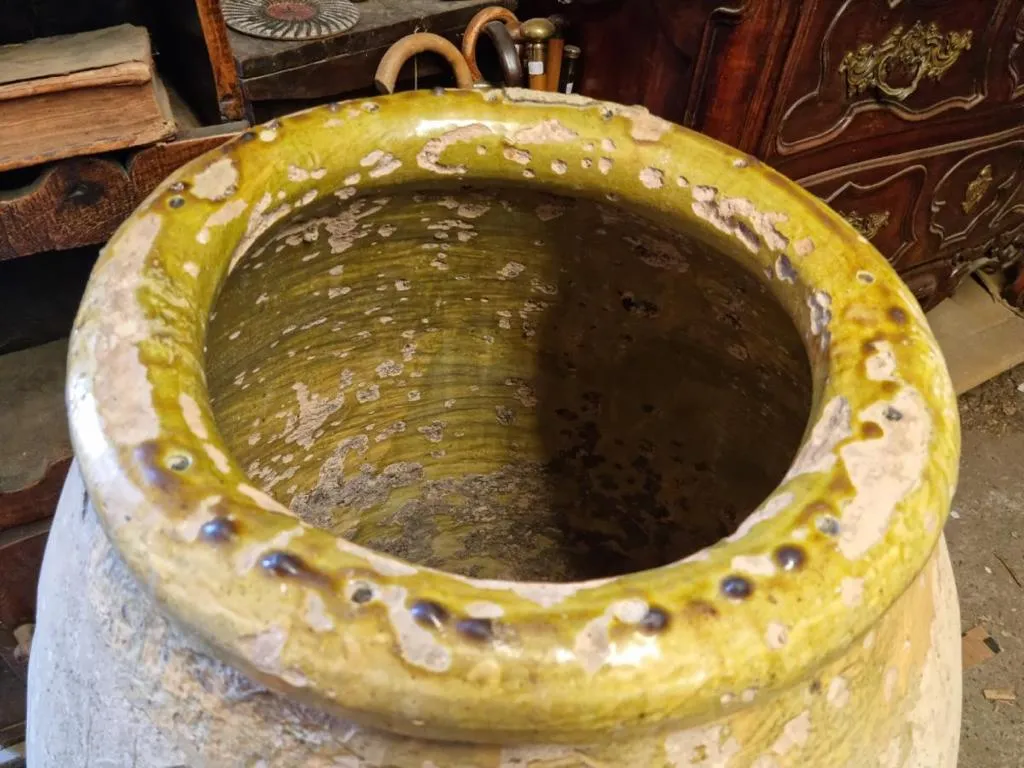 Pair of large 18th century Biot jars