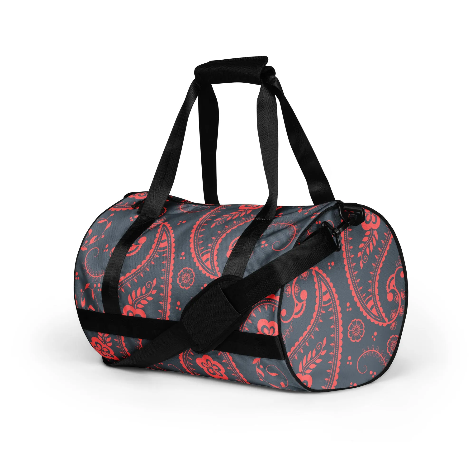 PAISLEY COLLECTION (GRAY) All-over print gym bag
