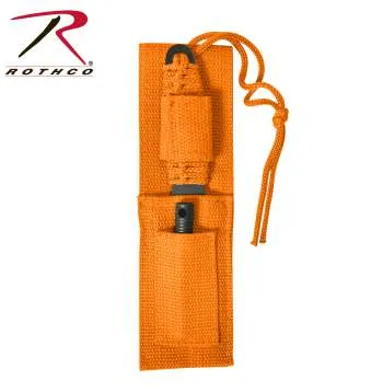 Paracord Knife With Fire Starter- Orange
