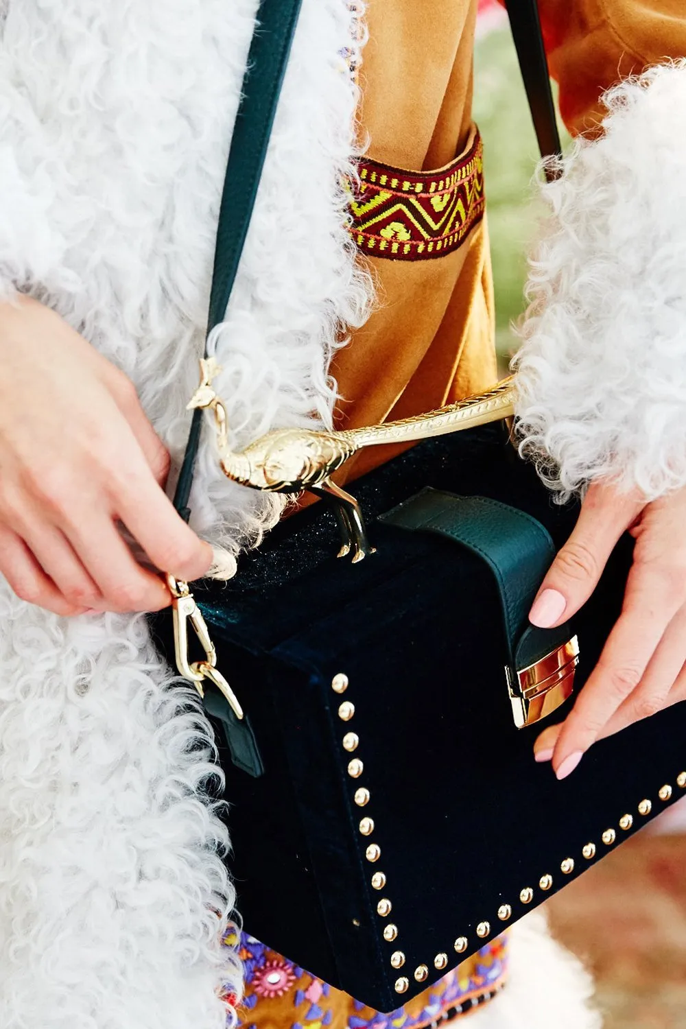 PEACOCK BOX BAG KINDNESS KALEIDOSCOPE