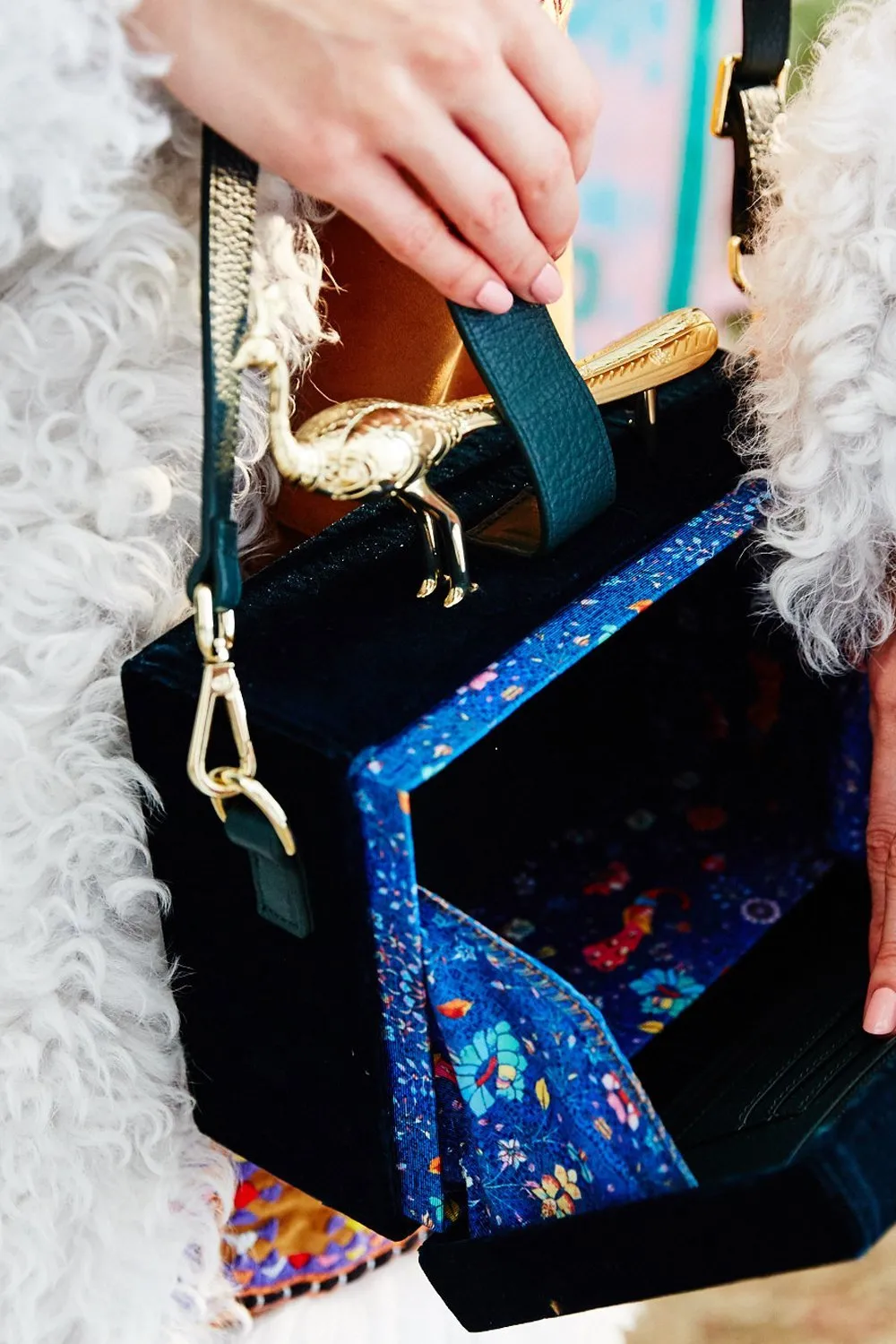 PEACOCK BOX BAG KINDNESS KALEIDOSCOPE