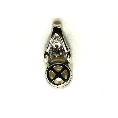 Pearl And Diamond Wrap Pendant Ad No.0838
